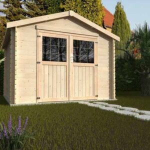 abri de jardin bois 9m2 - Flover - 8.88 m2 - DECOR ET JARDIN - 62457S800