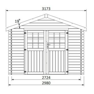 abri de jardin bois 9m2 - Flover - 8.88 m2 - DECOR ET JARDIN - 62457S800