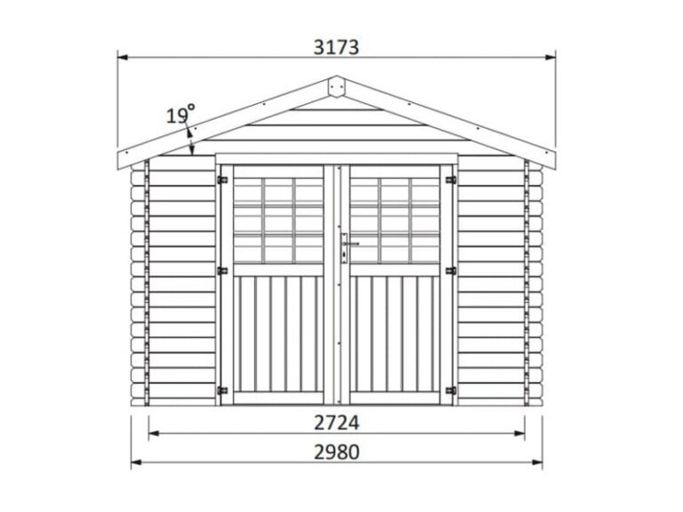 Abri de jardin bois 9m2 - Flover 28 mm - DECOR ET JARDIN 2 abri de jardin bois 9m2 - Flover - 8.88 m2 - DECOR ET JARDIN - 62457S800