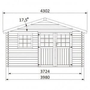 abri de jardin de 15m2 - Floran - 13.84 m2 - DECOR ET JARDIN - 62750S800