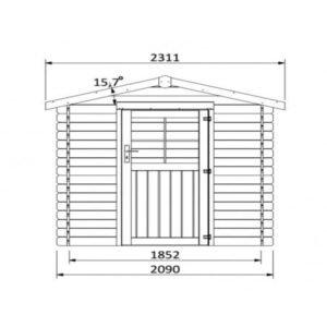 abri de jardin petit - Haya - 3.42 m2 - DECOR ET JARDIN - 53129S043