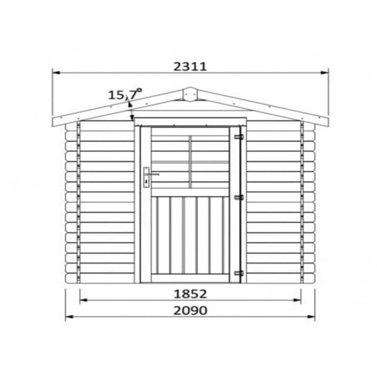 Petit abri de jardin en bois - Haya 19 mm - 3.42 m2 - DECOR ET JARDIN 2 abri de jardin petit - Haya - 3.42 m2 - DECOR ET JARDIN - 53129S043