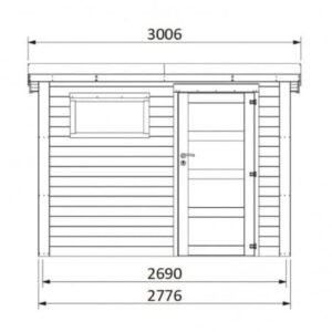 abri de jardin toit plat - Paco - 7.54 m2 - DECOR ET JARDIN - 64424S943