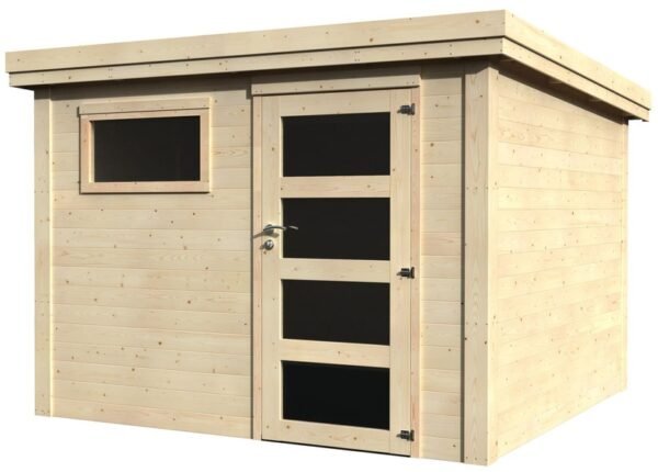 Abri de jardin toit plat - Paco 28 mm - 7.54 m2 - DECOR ET JARDIN 3 abri de jardin toit plat - Paco - 7.54 m2 - DECOR ET JARDIN - 64424S943