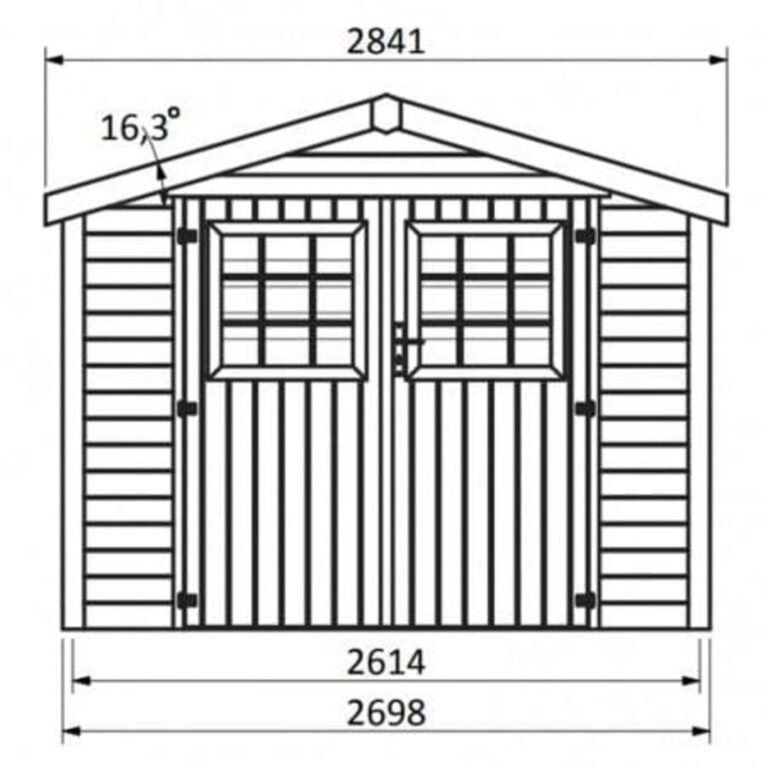 abris de jardin pas cher - Turenne - 7.43 m2 - DECOR ET JARDIN - 63317S900
