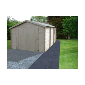 Garage en bois 20 m2 71702S017 Garodeal Decor et Jardin Ambiance