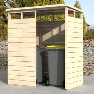 Range poubelle bois Local 178x98 IN OUT - DECOR ET JARDIN 47214S000 ambiance