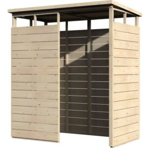 Range poubelle bois Local 178x98 IN OUT - DECOR ET JARDIN 47214S000 détouré
