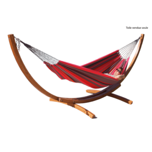Hamac double 100 coton Rayé rouge - Bélize - Couleurs du monde (détouré)