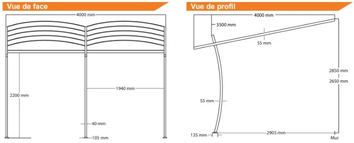 Dimensions pergola Sydney