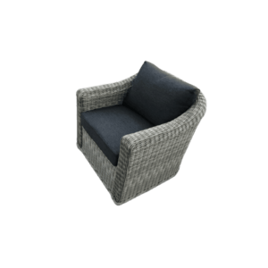 Fauteuil tressé résine et aluminium Capbreton - Couleurs du monde