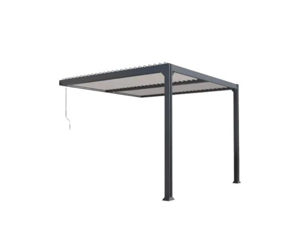 Pergola aluminium 3x3 adossée bioclimatique toit plat MIAMI - Couleurs du monde 1 Pergola aluminium 3x3 adossée bioclimatique toit plat MIAMI - Couleurs du monde (détouré)
