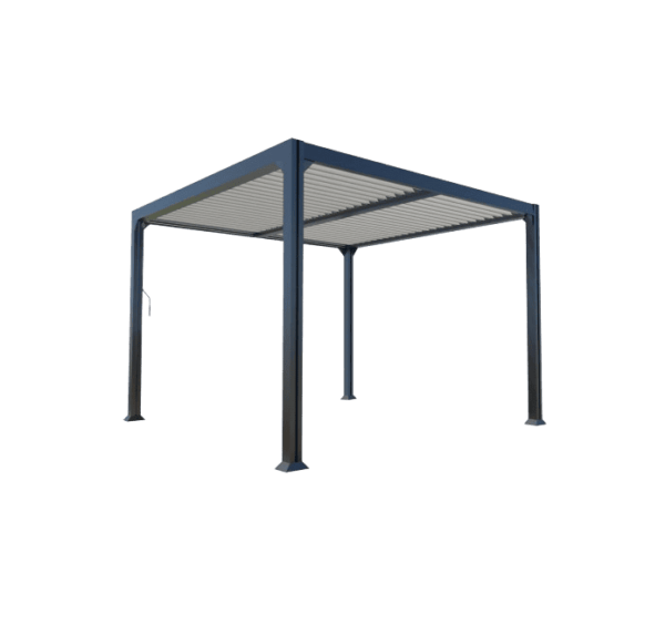 Pergola bioclimatique 3x3 autoportante aluminium DENVER - Couleurs du monde 1 Pergola bioclimatique 3x3 autoportante aluminium DENVER - Couleurs du monde (détouré)