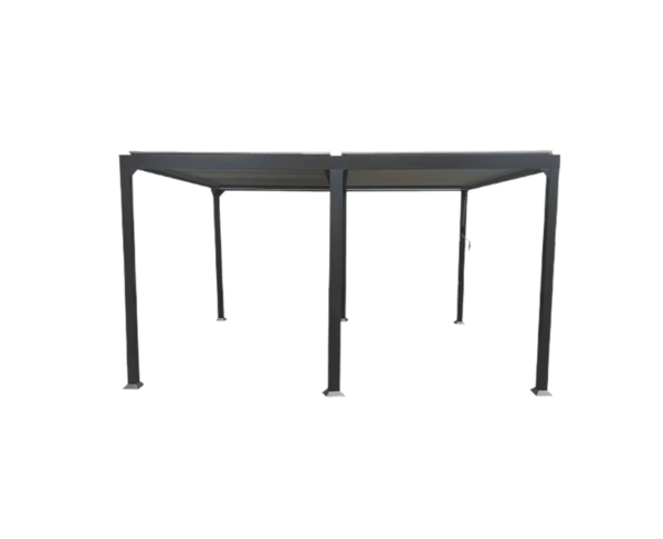 Pergola bioclimatique 4x3 autoportée aluminium GAIA - Couleurs du monde (Détouré)