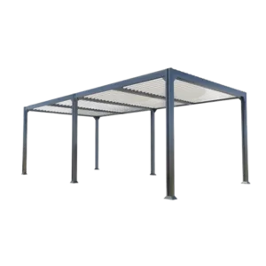 Pergola bioclimatique 6x3 autoportante aluminium MEMPHIS - Couleurs du monde (détouré)