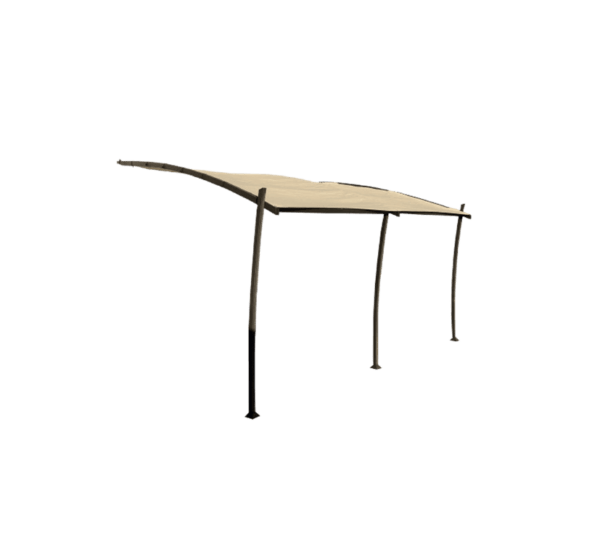 Pergola structure alu pour toile 3.5x4 KYOTO - Couleurs du monde (détouré)