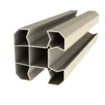 Poteau d'angle en option (compris : poteau d'angle 2M, 1 chapeau,1 embase, 1 cache rainure, 1 platine ou tube à sceller (selon hauteur))