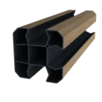 Poteau d'angle en option (compris : poteau d'angle 2M, 1 chapeau,1 embase, 1 cache rainure, 1 platine ou tube à sceller (selon hauteur))