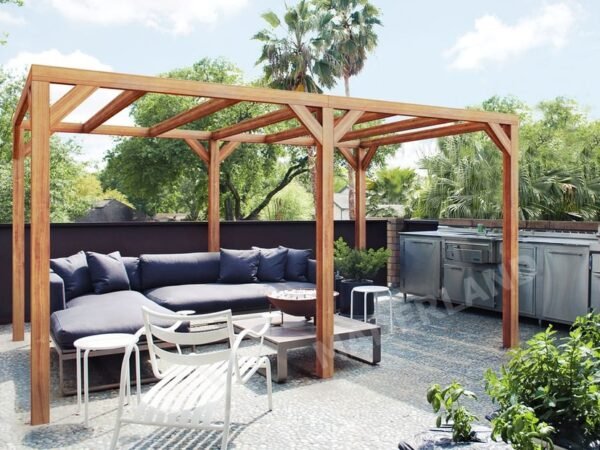 Pergola lamellé collé autoportée Fuengirola - Maderland PL012