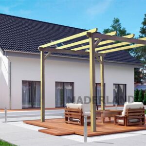 Pergola en bois massif autoportante autoclave CL4 PM014 Madrid - Maderland