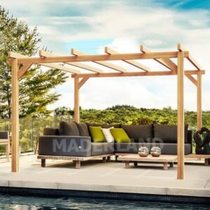 Pergola en bois autoportée lamellé collé Linares PL014 - Maderland