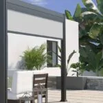 Store latéral pergola adossée 3M pour gamme bioclimatique - BV3MLADO - Couleurs du monde