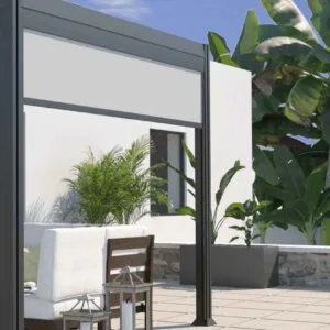 Store latéral pergola adossée 3M pour gamme bioclimatique - BV3MLADO - Couleurs du monde