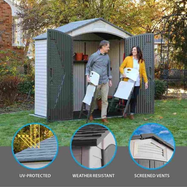 Petit abri de jardin 2m2 PEHD - Lifetime #60057