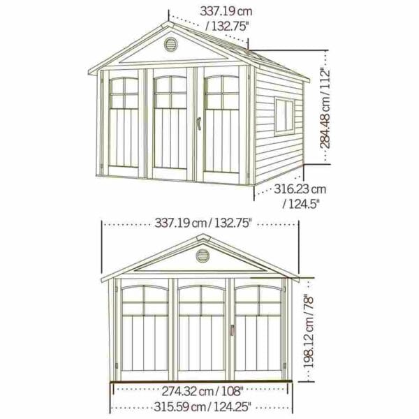 Abri de jardin PEHD 6 m2 - Lifetime #60187 – Image 8