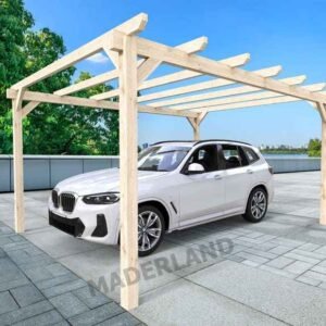 Carport en bois lamellé collé Badajoz - Maderland PL018