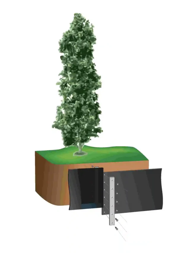 Kit de jonction pour barrière anti-racines (option)