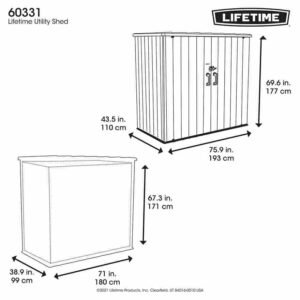Armoire de rangement extérieur étanche - Lifetime #60331U
