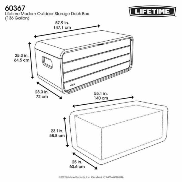 Coffre de rangement extérieur étanche - Lifetime #60367