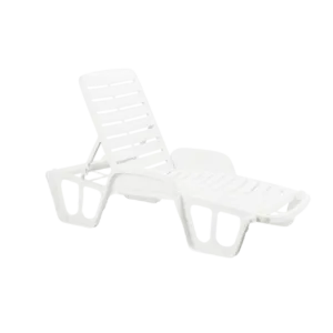 Bain de soleil blanc Lettino - Lot de 2 pcs - Banliat