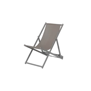 Chilienne aluminium - toile taupe - Lot de 2 pcs - Banliat