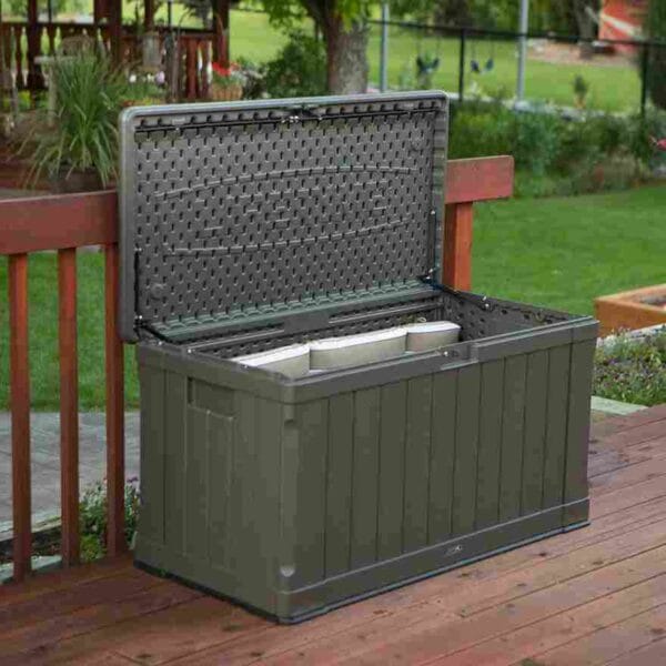 Coffre de rangement extérieur étanche pour jardin 439L - Lifetime #60089