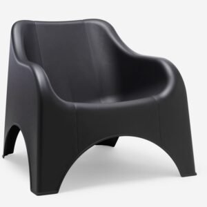Fauteuil de jardin bas anthracite - Lot de 2 - Picsi