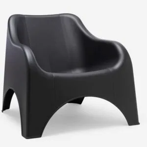 Fauteuil de jardin bas anthracite - Lot de 2 - Picsi