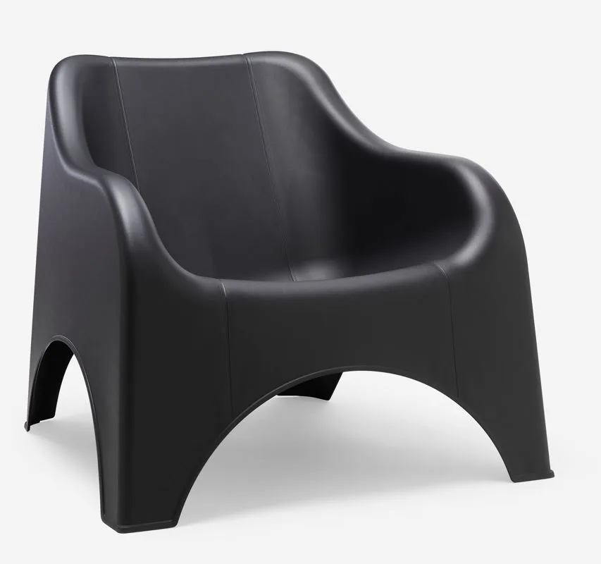 Fauteuil de jardin bas anthracite - Lot de 2 - Picsi