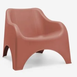 Fauteuil de jardin bas terracota - Lot de 2 - Picsi