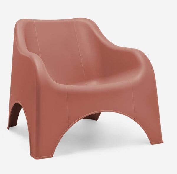 Fauteuil de jardin bas terracota - Lot de 2 - Picsi