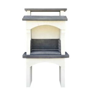 Barbecue en pierre moderne Lezenne ton anthracite