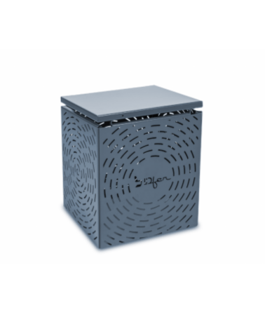 Composteur design en métal 100 L - 6 coloris au choix 4 Composteur design en métal 100 L - Bleu gris