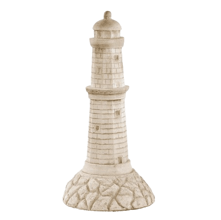 Grand phare en pierre ton vieilli 61 cm 2 Grand phare en pierre ton vieilli - 61 cm
