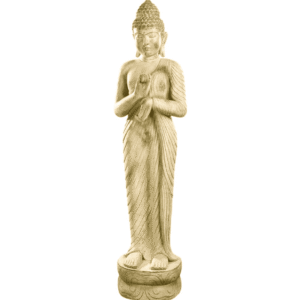 Grande statue Bouddha extérieur 150 cm ton vieilli