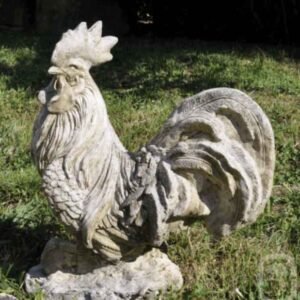 Statue coq français ton vieilli - 45 cm