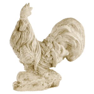 Statue coq français ton vieilli 45 cm d