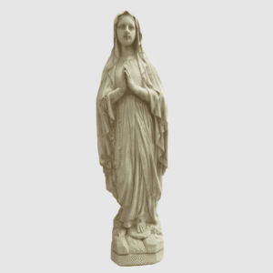 Statue sainte vierge ton vieilli 130 cm