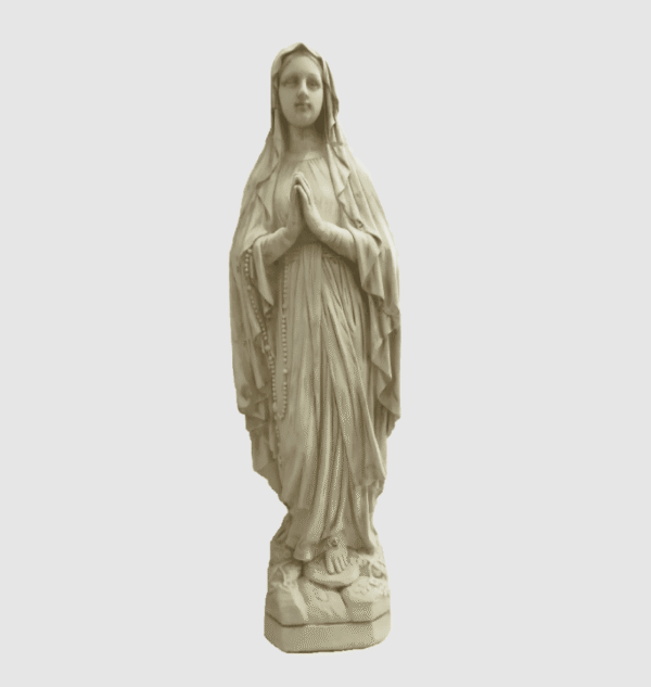 Statue sainte vierge ton vieilli 130 cm 1 Statue sainte vierge ton vieilli 130 cm