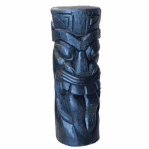 Tiki totem Maori ton ciré noir 51 cm